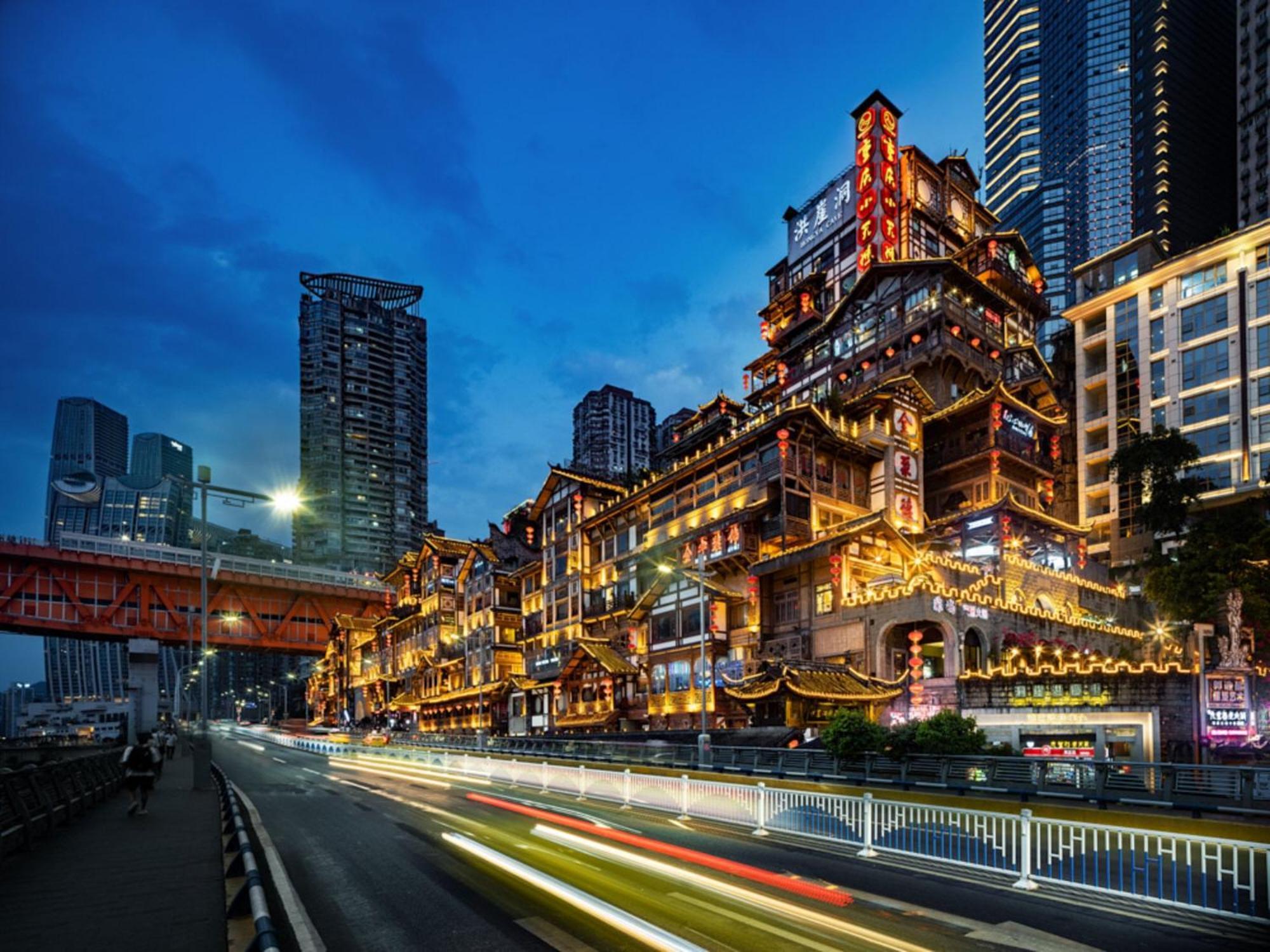 Intercontinental Chongqing Raffles City By Ihg Exteriör bild